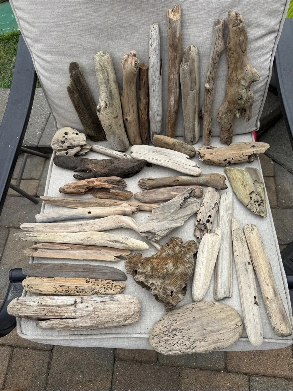 35 pcs (5lbs shipped) Natural Driftwood Pieces for decor, arts, crafts, projects
